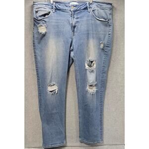 Kancan Light Wash Distressed Jeans Size 24